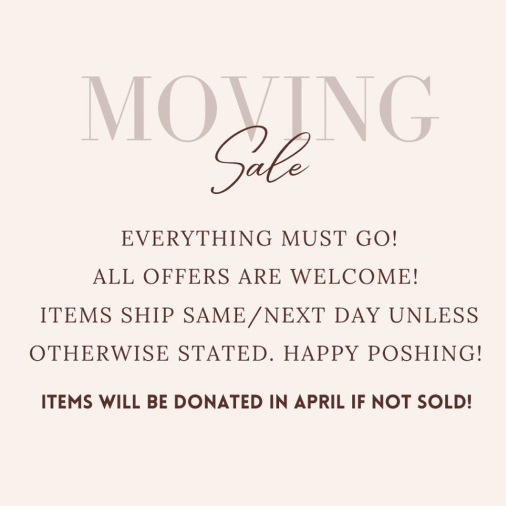 Moving next month